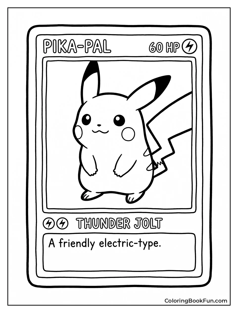 Blank Trainer Card with Spaces