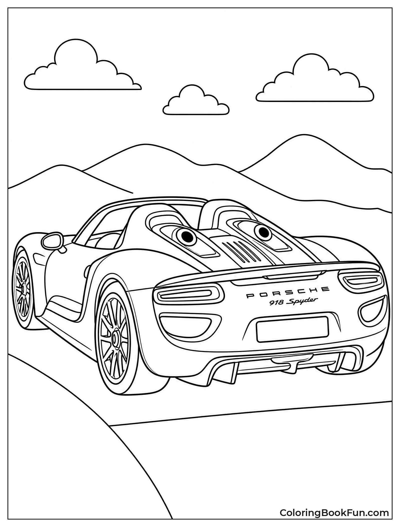 Sleek 918 Spyder Shows Exhaust
