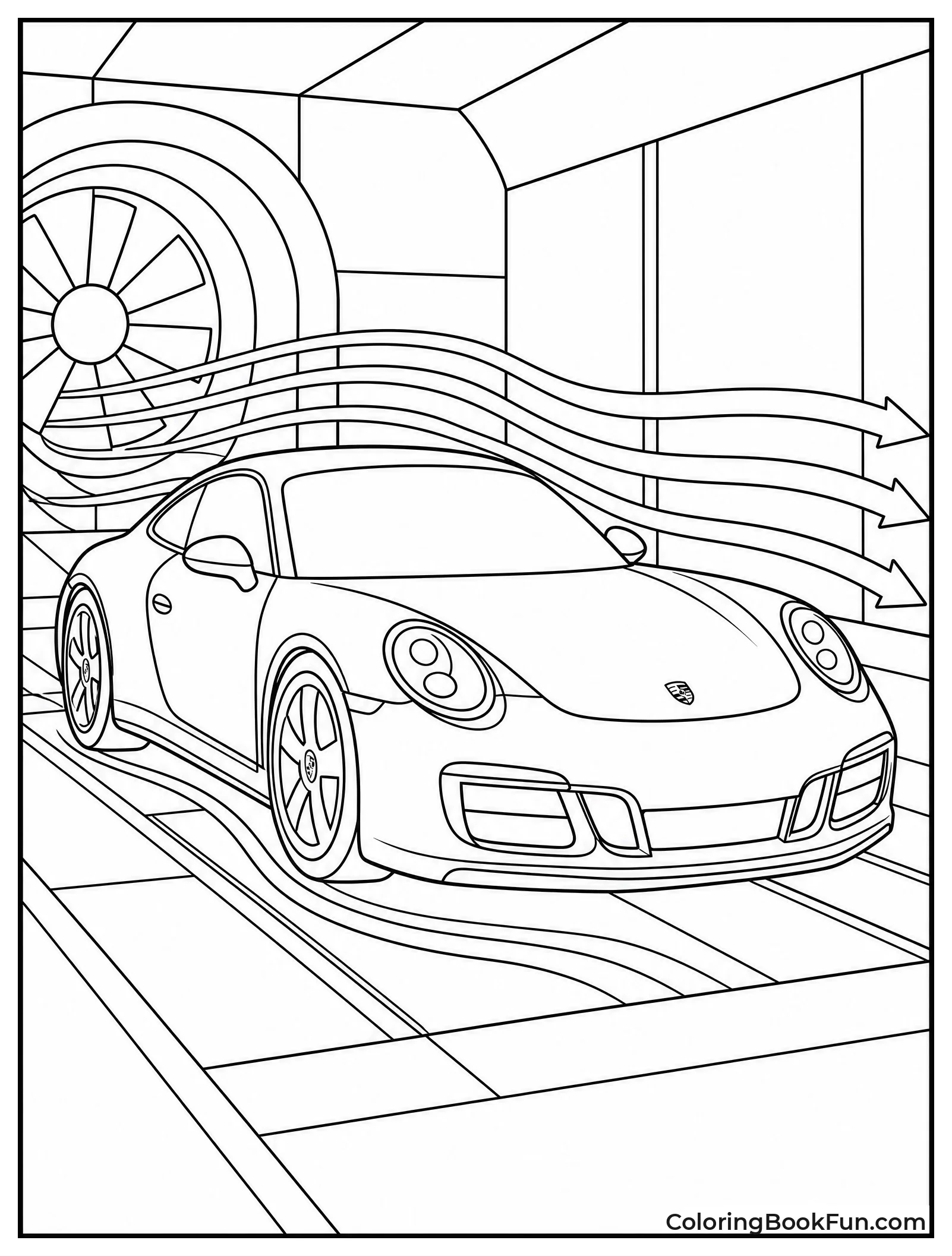 Porsche Tests In Wind Tunnel