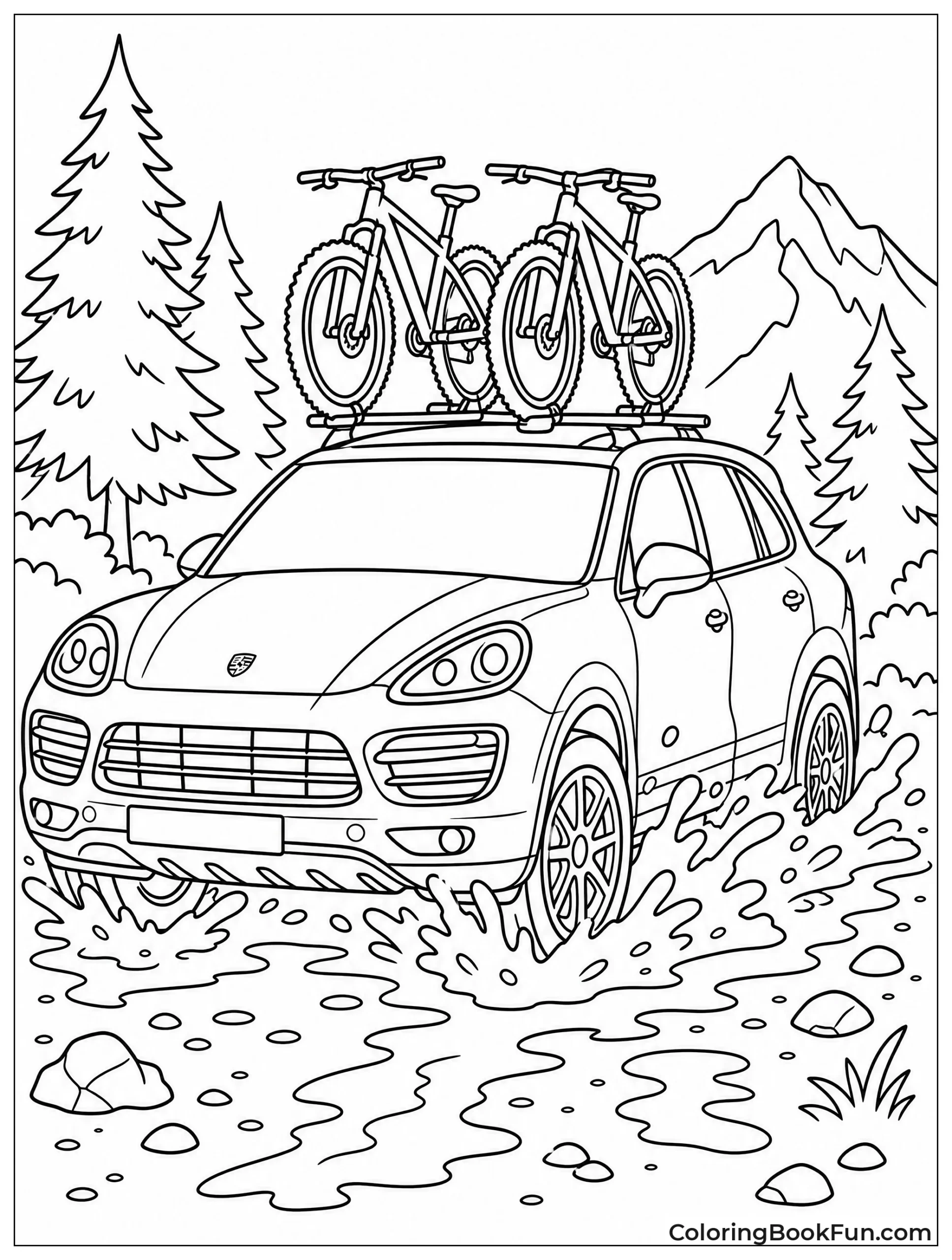 Cayenne Splashes Through Muddy Forest Trail