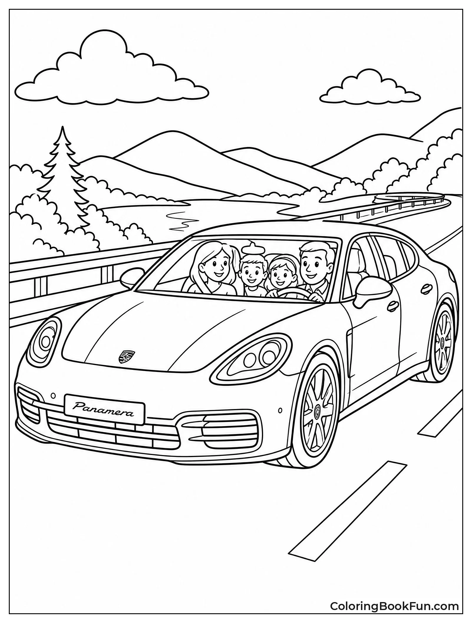 Panamera Takes Family On Trip