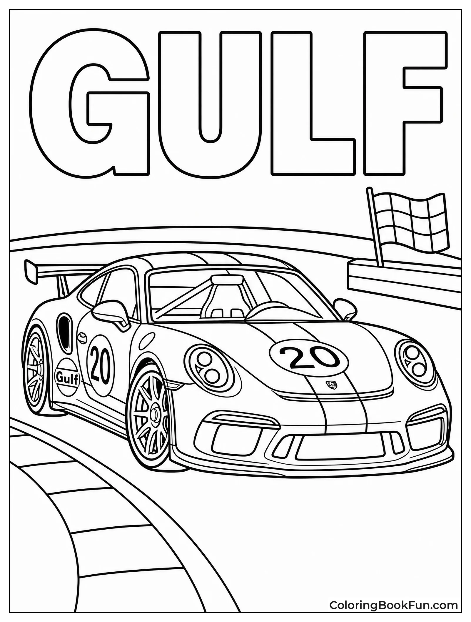 Gulf Livery Porsche Races Fast