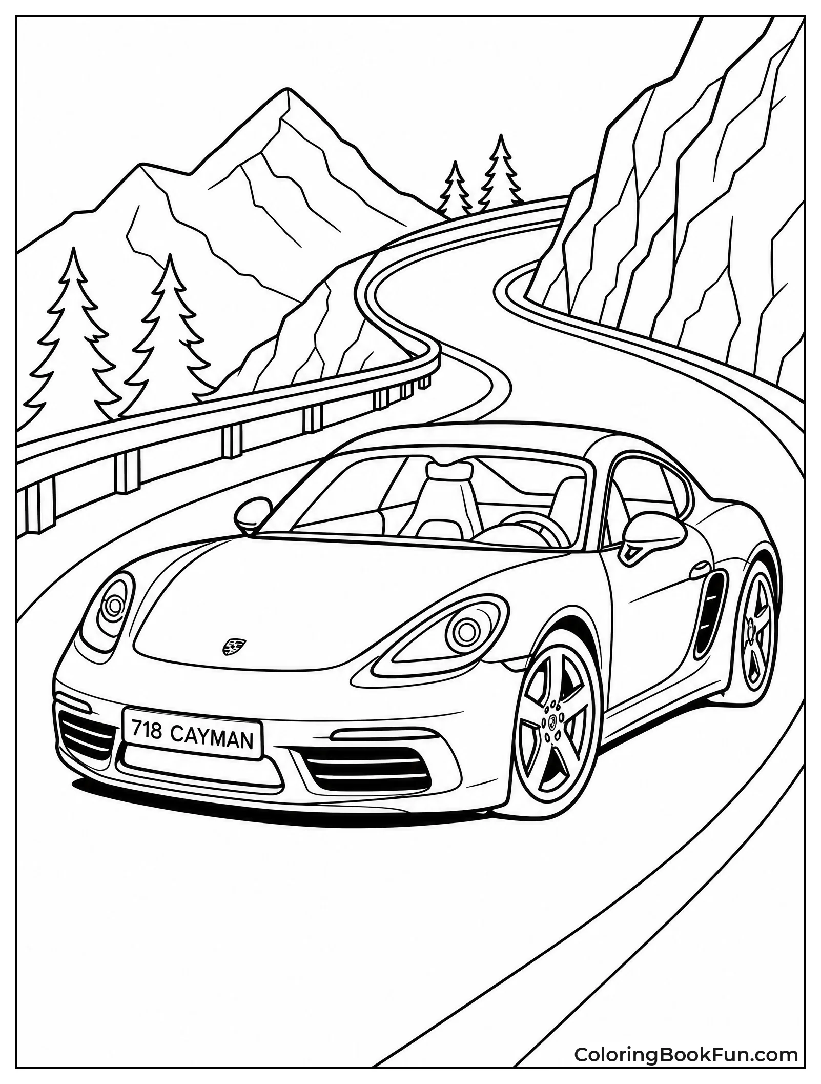 Cayman Carves Sharp Mountain Curve