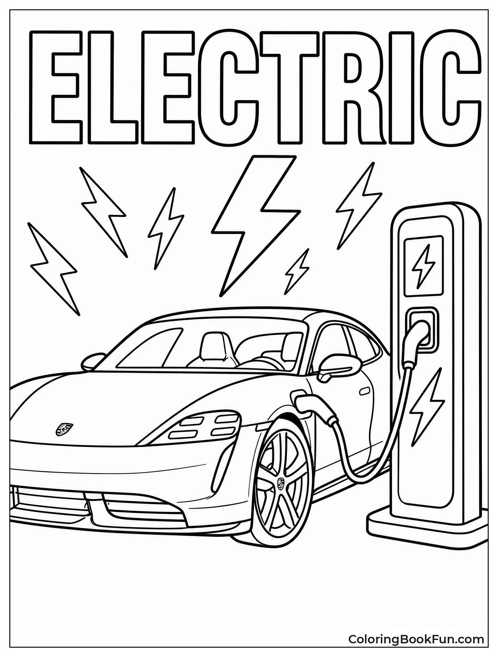 Taycan Plugs Into Charging Station