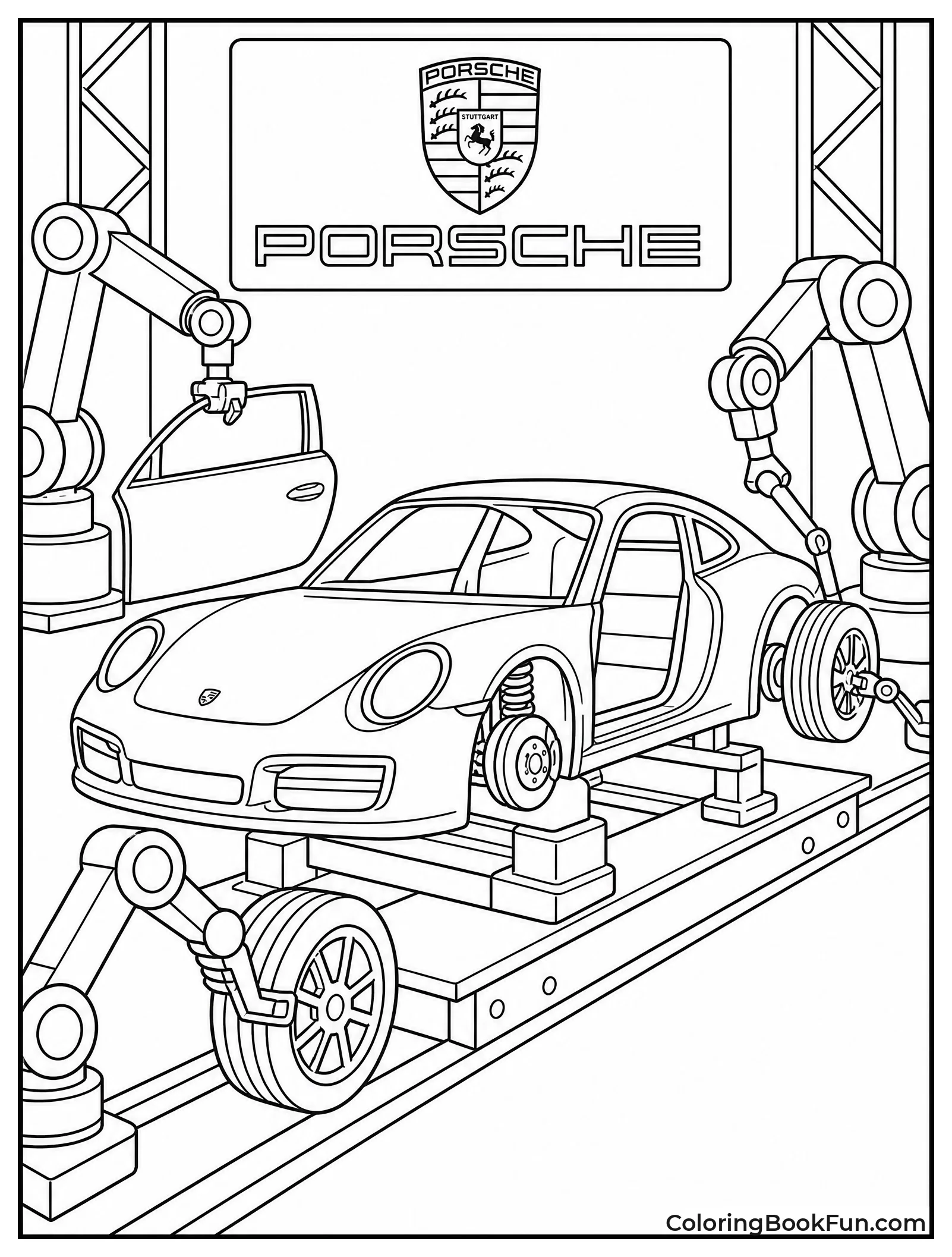Robots Build Porsche On Line