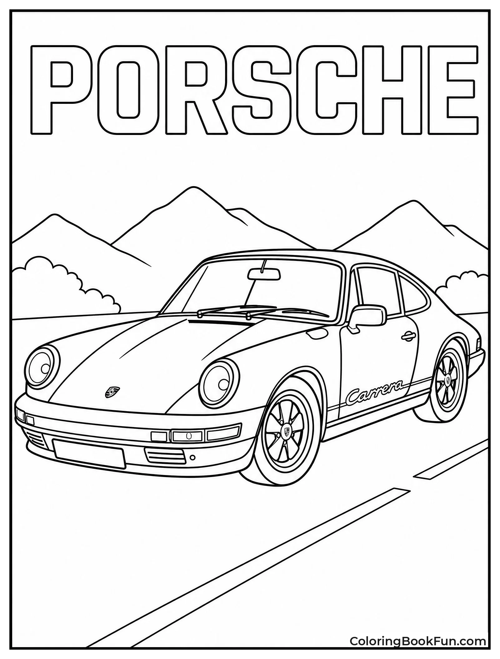 Classic Porsche Shows Sloping Roof