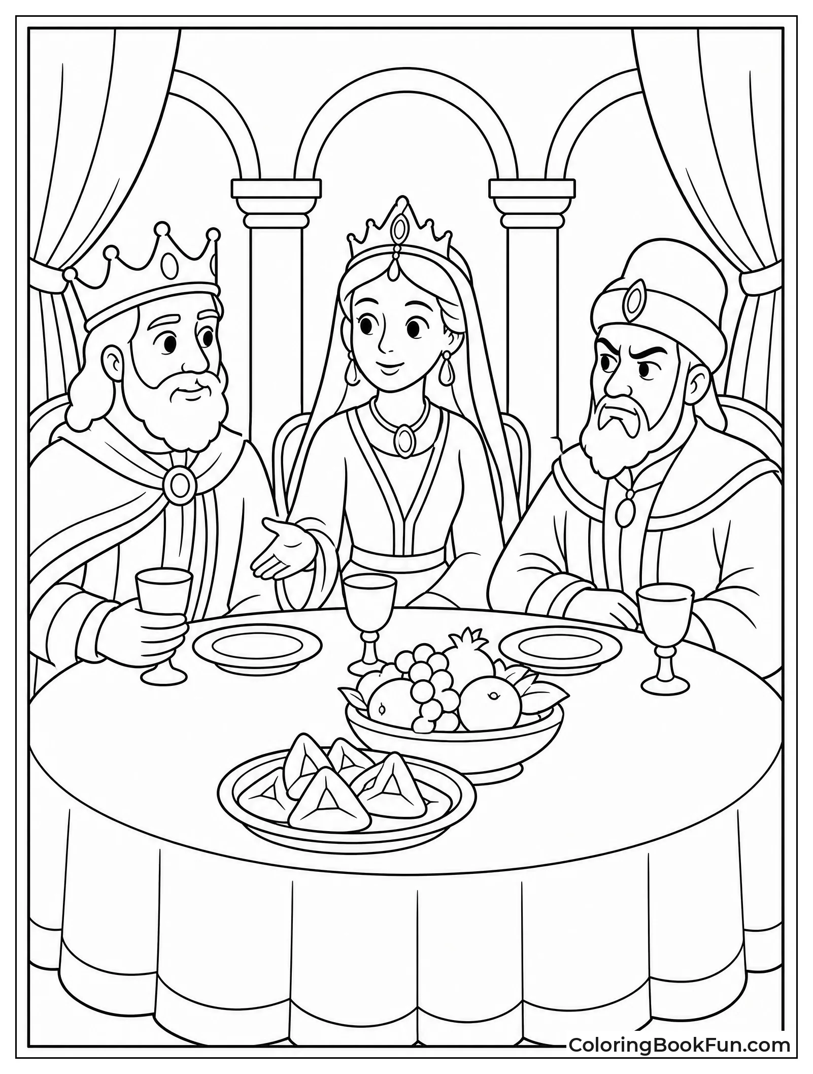 Esther Hosts King and Haman