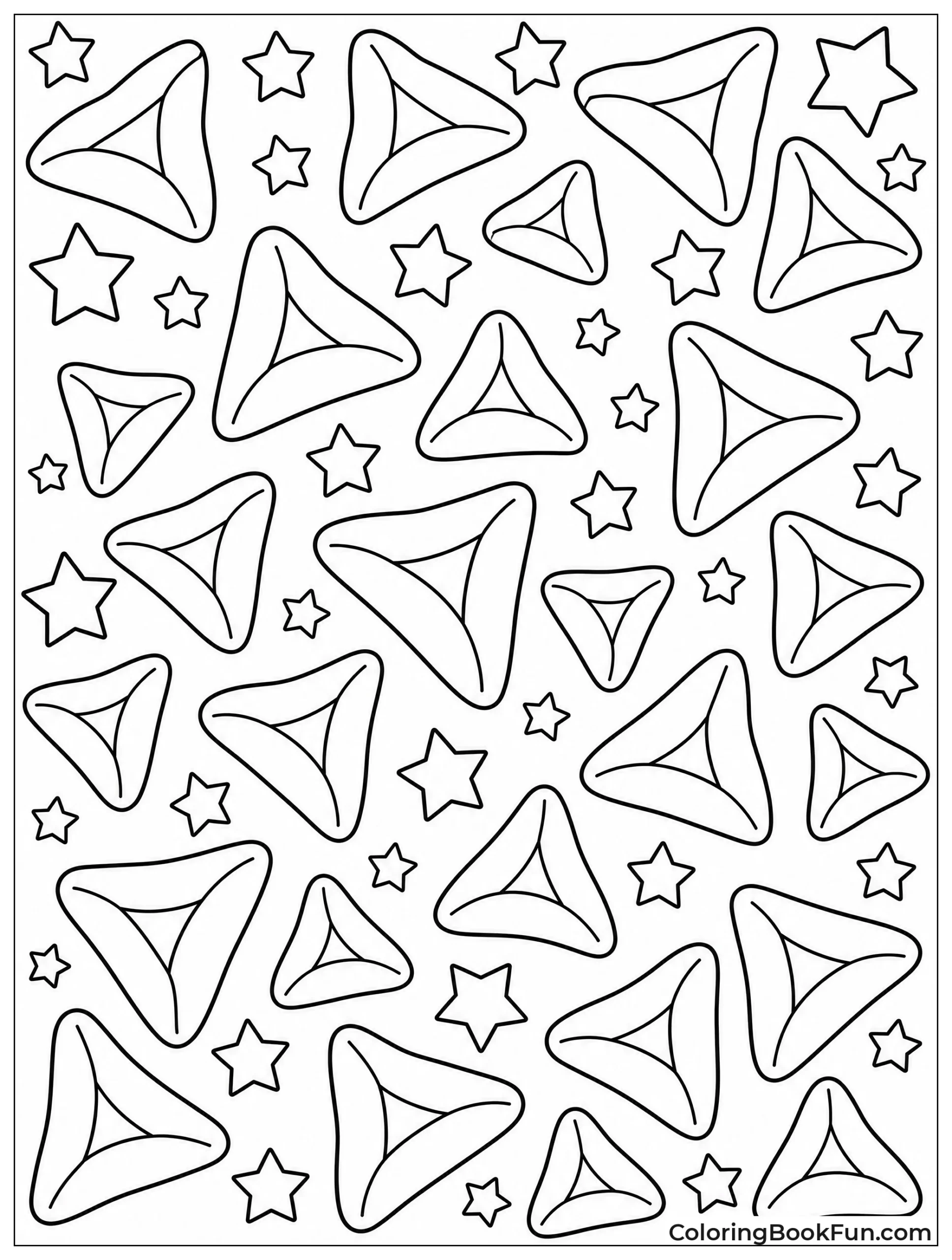 Hamantaschen Repeat Across the Page
