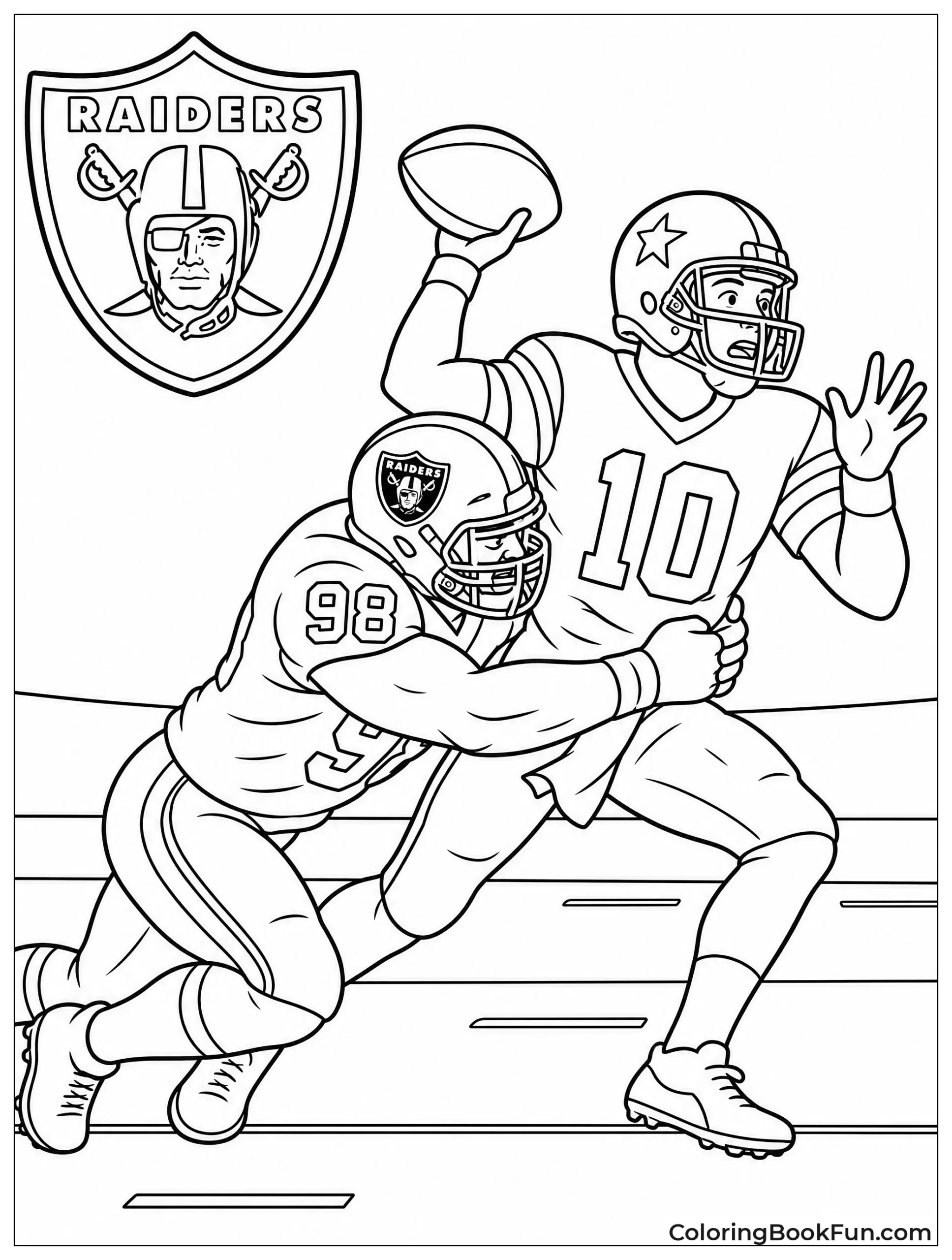 Defensive Tackle Sacks the Quarterback