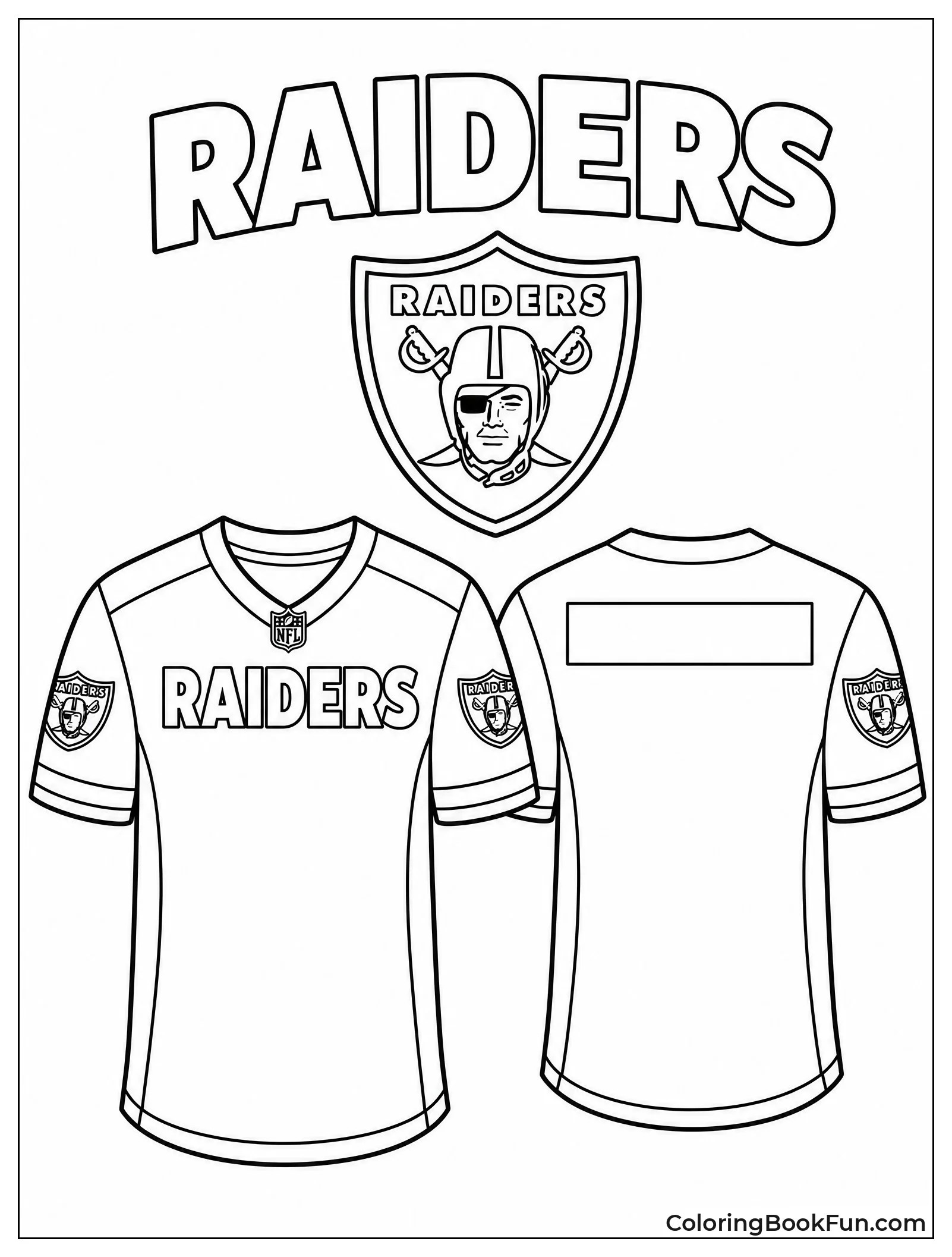 Blank Jersey Ready to Color