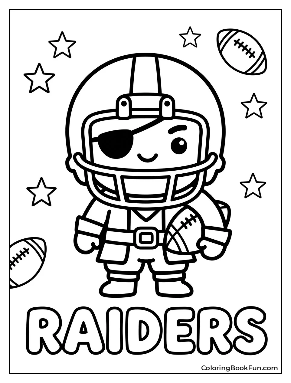 Cute Kawaii Raider Mascot