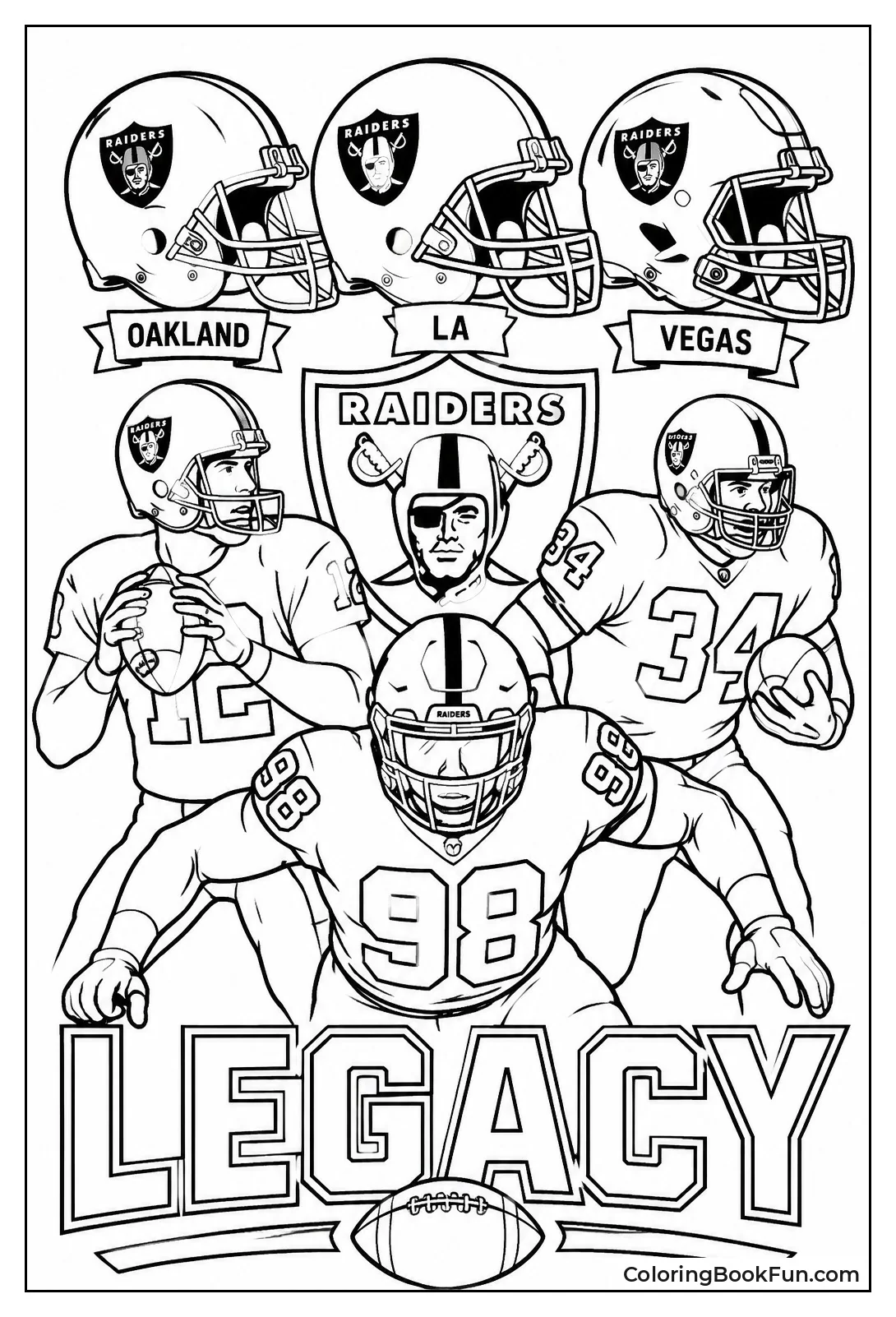 Mural of Raiders Legends