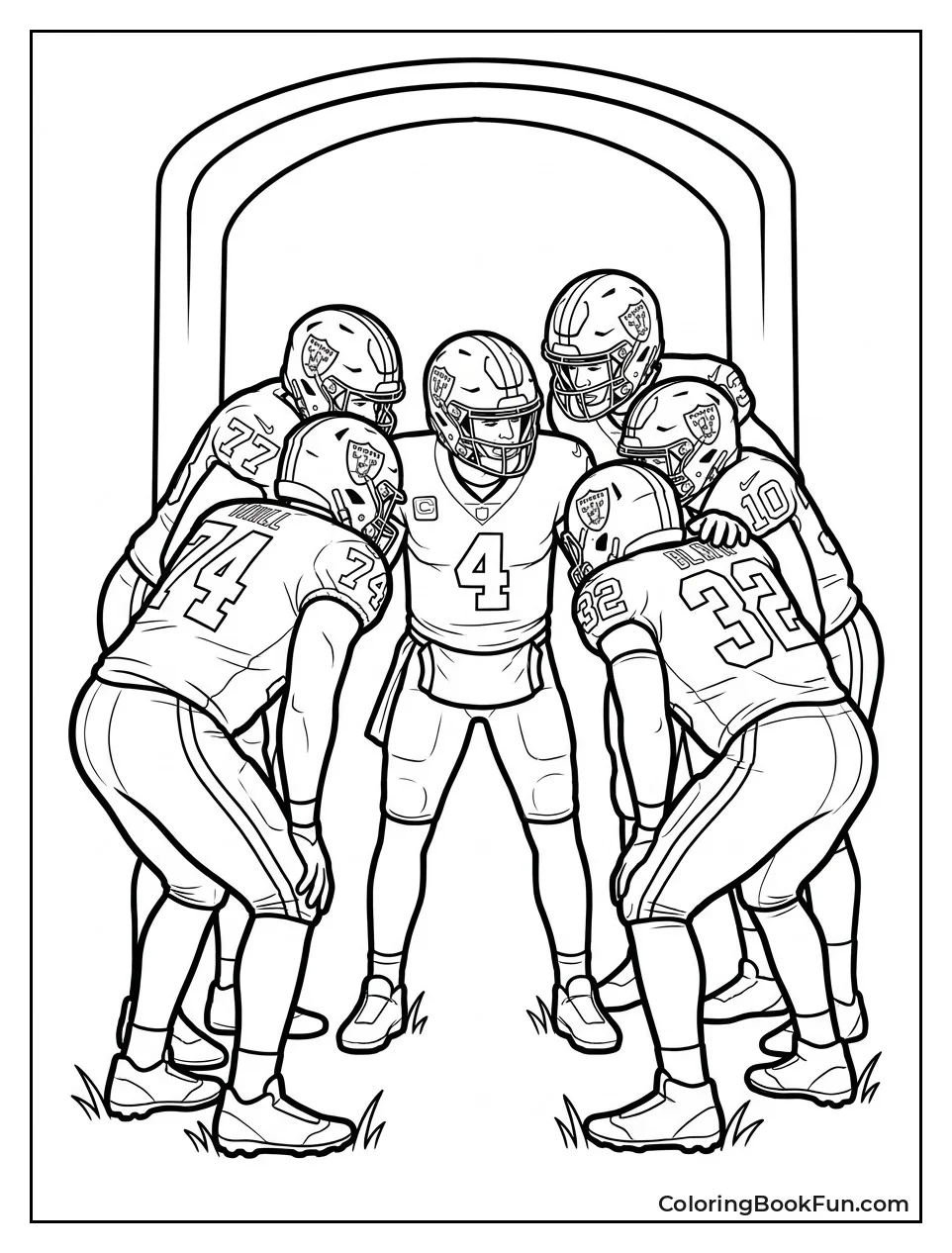 Team Huddles Before the Snap