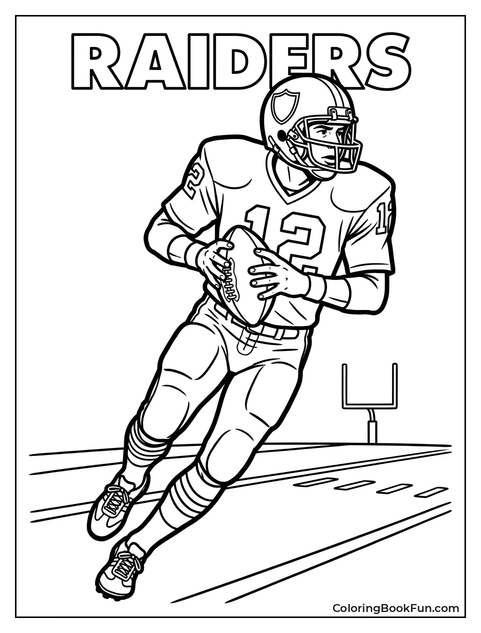 Vintage Oakland Raiders Player