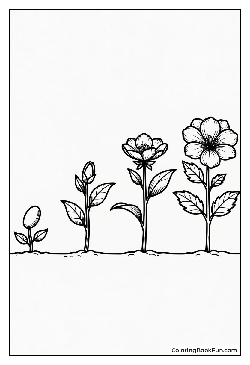 Sunflower Life Cycle from Seed