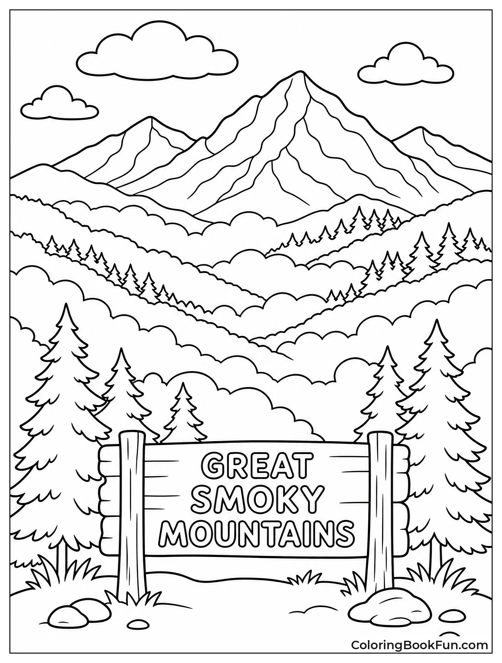 Fog Covers the Smoky Slopes
