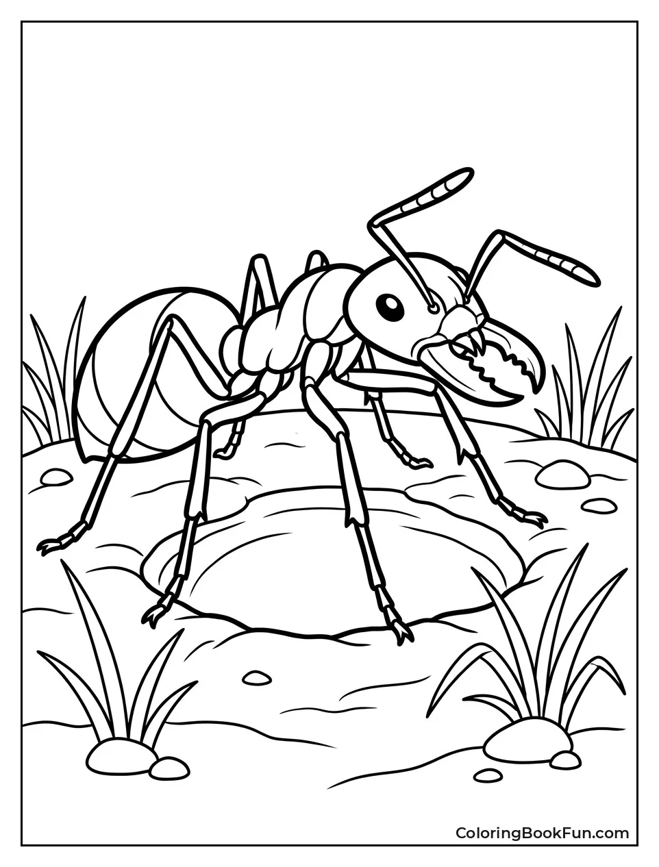 Soldier Ant Stands Guard