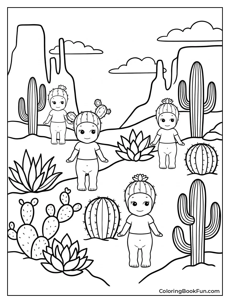 Cactus Sonny Angels in Desert