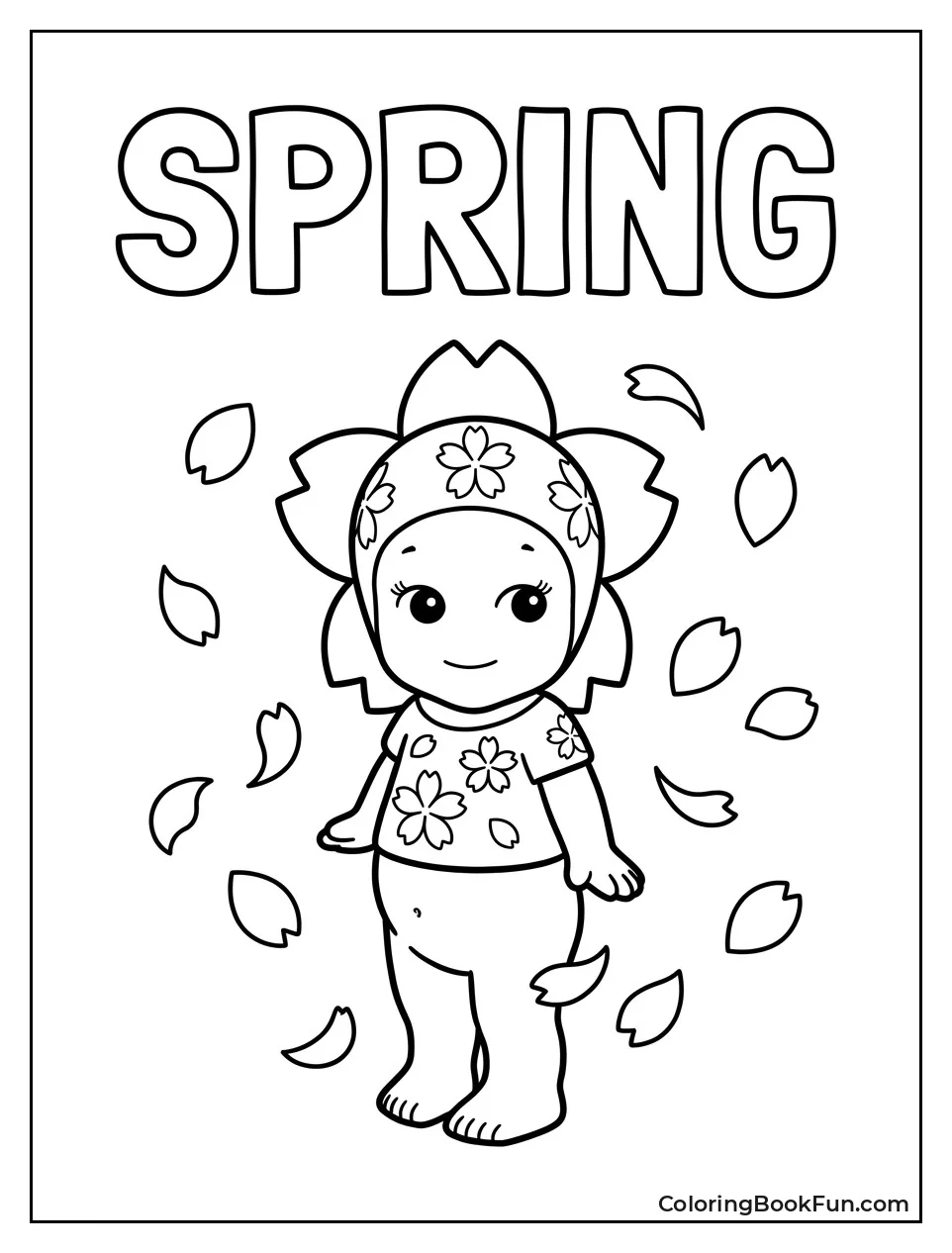 Sonny Angel under Cherry Blossoms