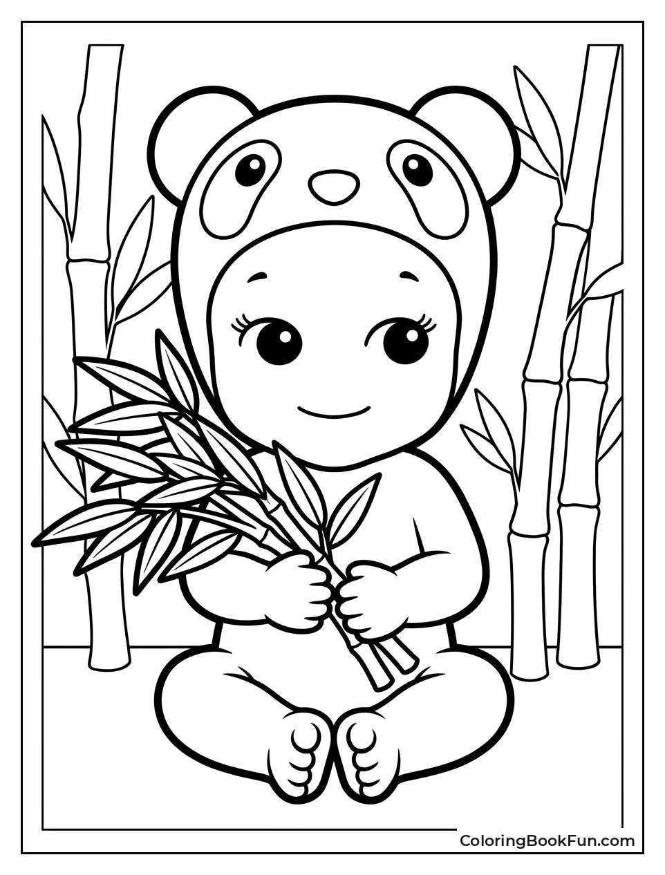 Panda Sonny Angel with Bamboo
