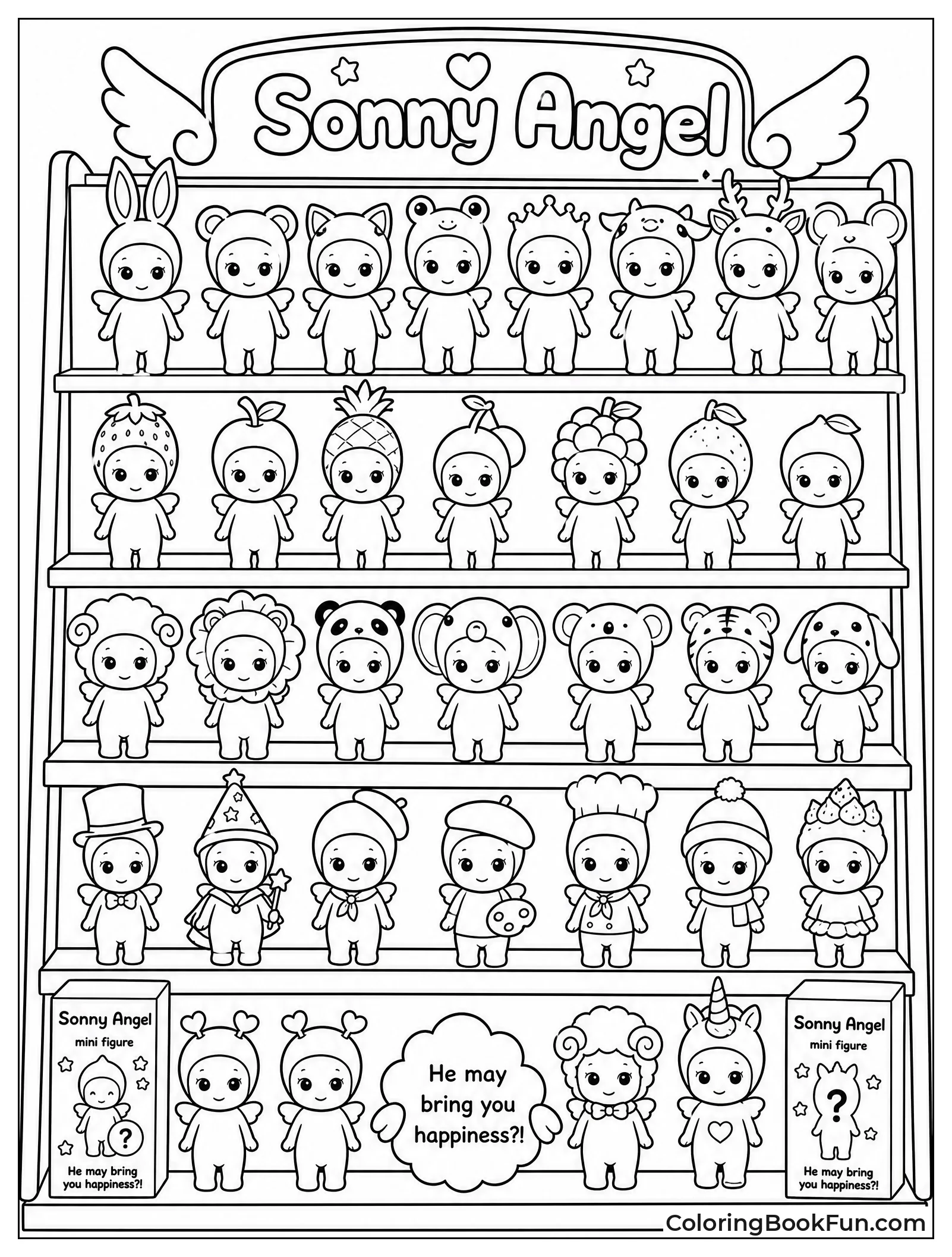Shelf Full of Sonny Angels