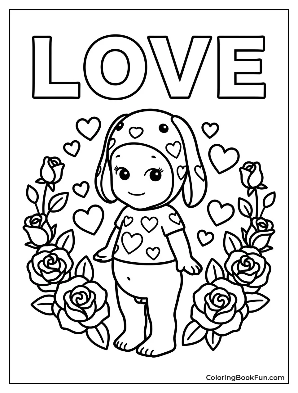 Sonny Angel Surrounded by Hearts