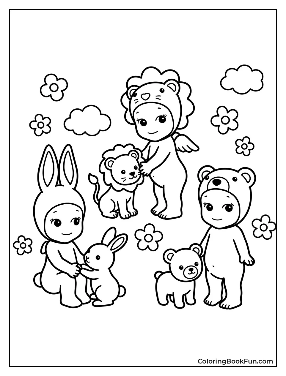 Sonny Angel Playing with Pets