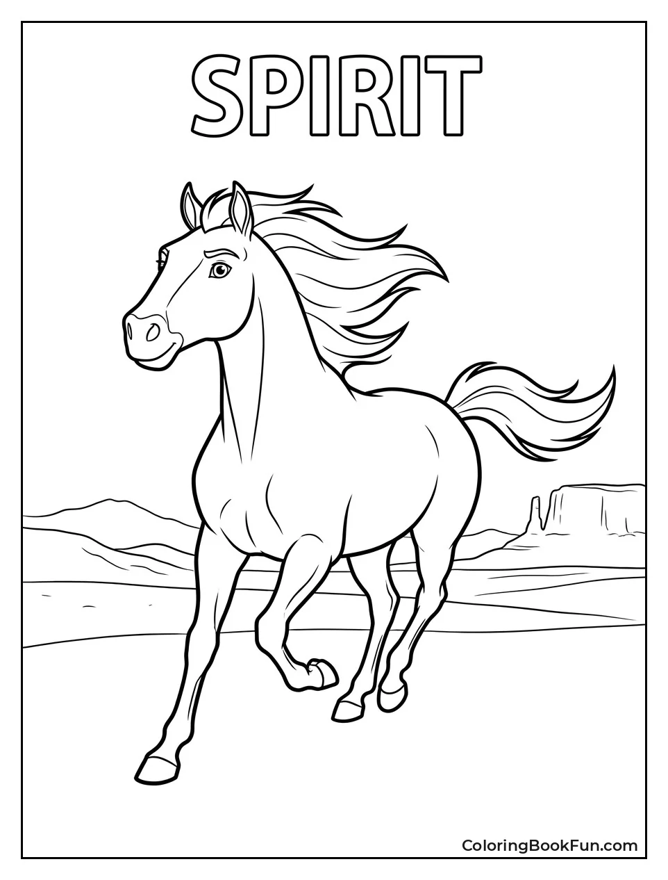 Spirit Galloping Across Open Plains