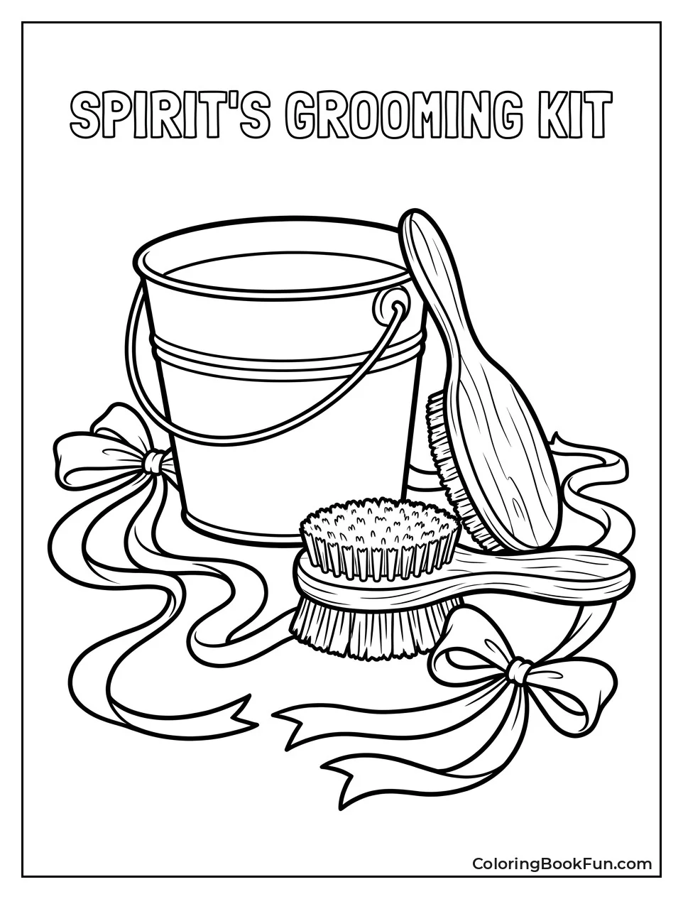 Brushes and Ribbons for Grooming