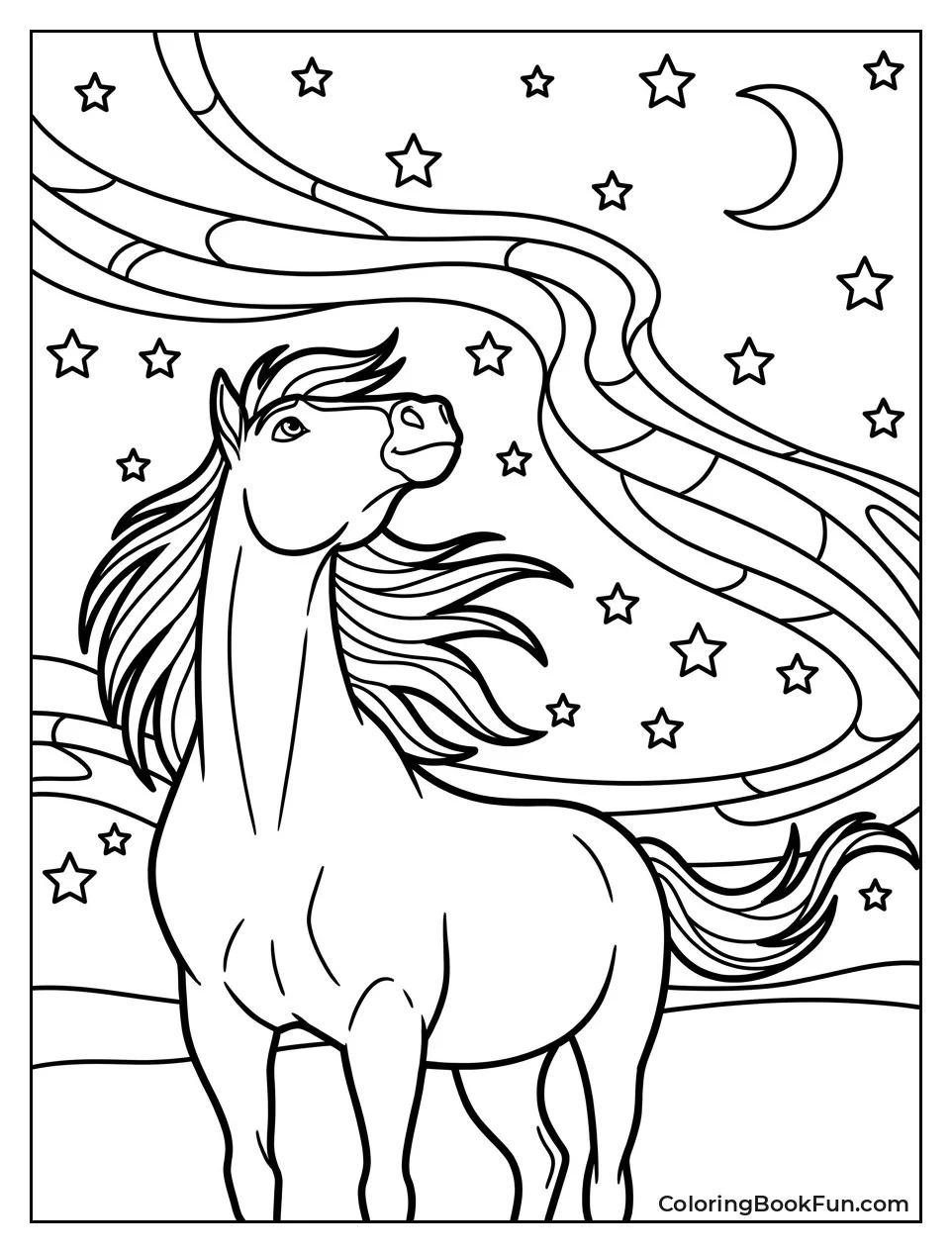 Spirit Gazing at Night Sky