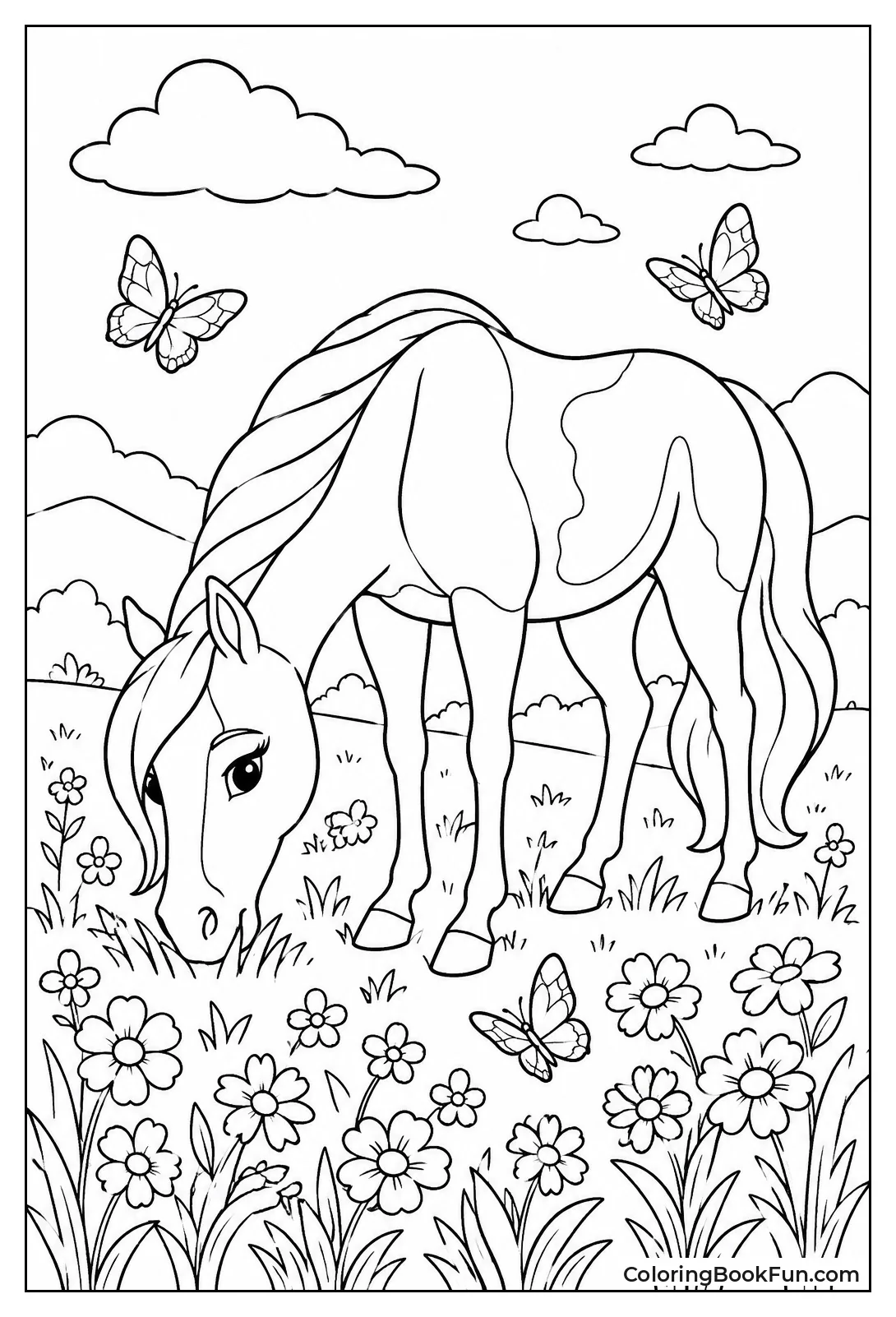 Rain Grazing in Flower Meadow