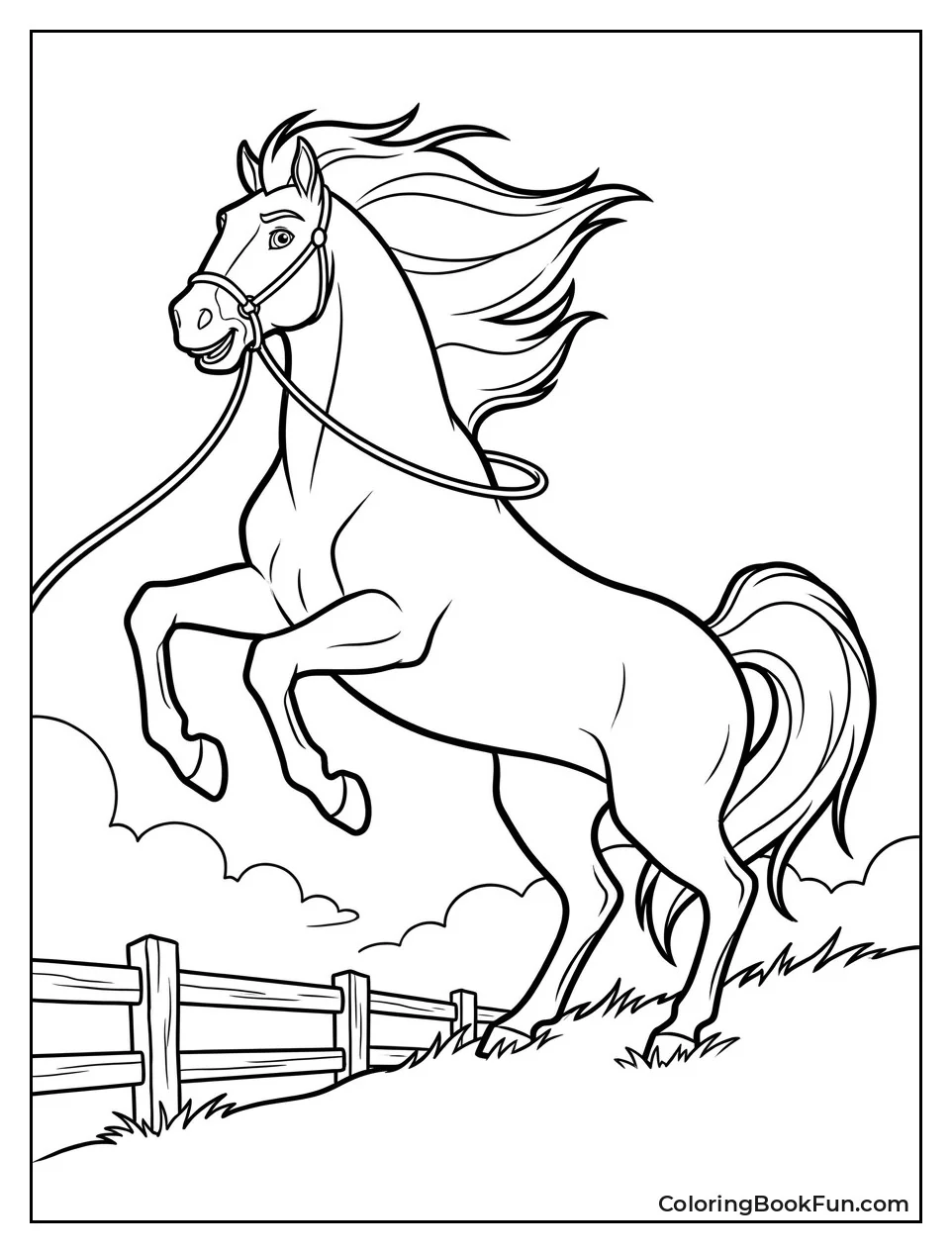 Spirit Galloping on Open Plains