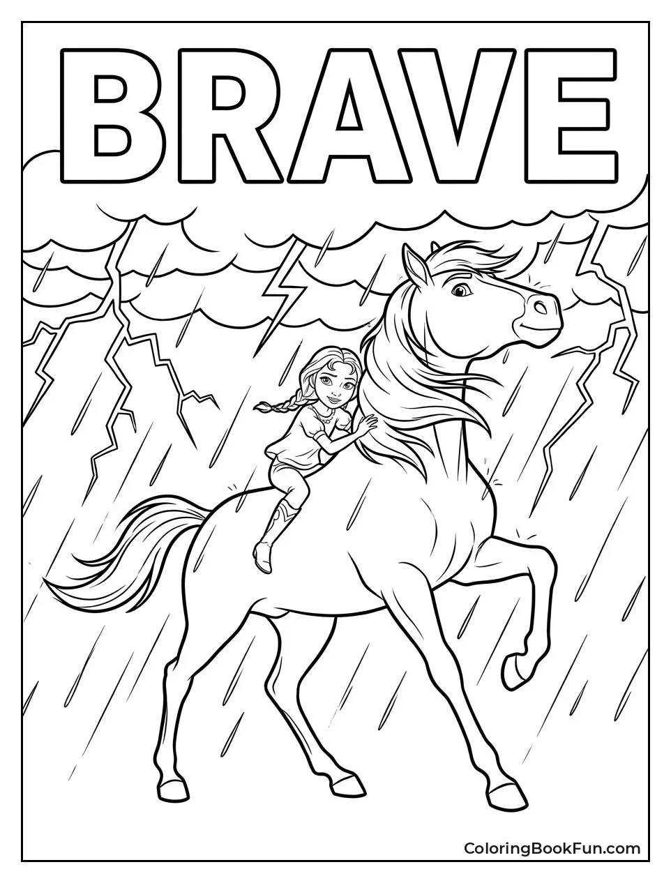 Spirit Riding Through Thunderstorm