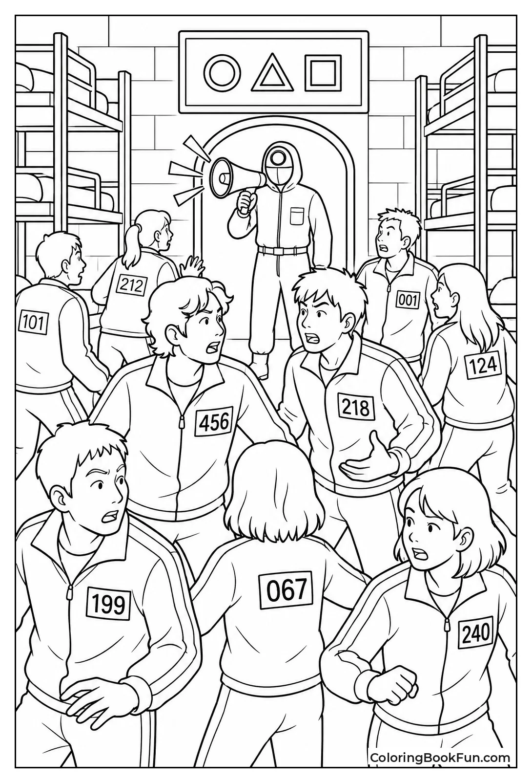 Players Rushing and Arguing in Dormitory