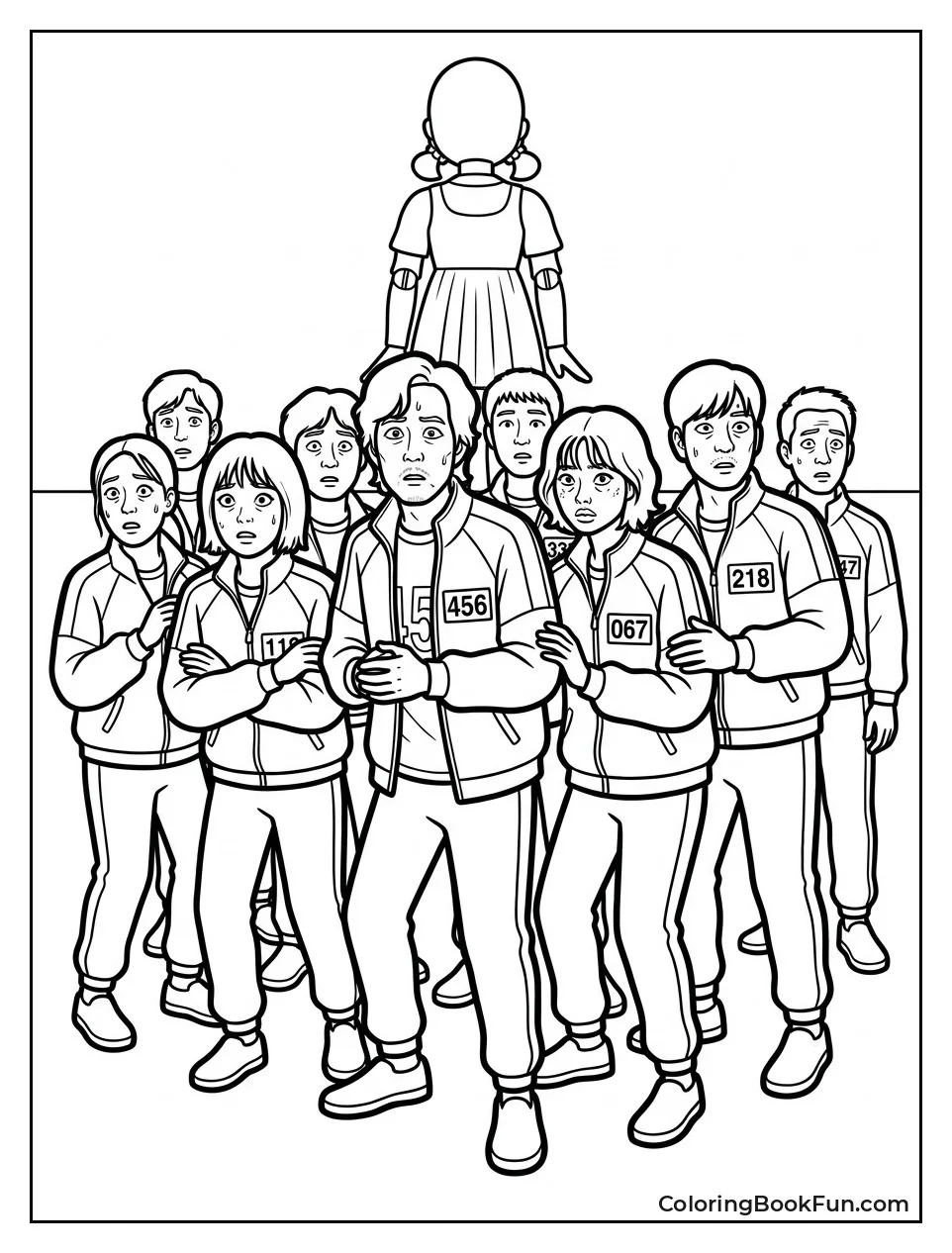 Group of Players Standing Nervously