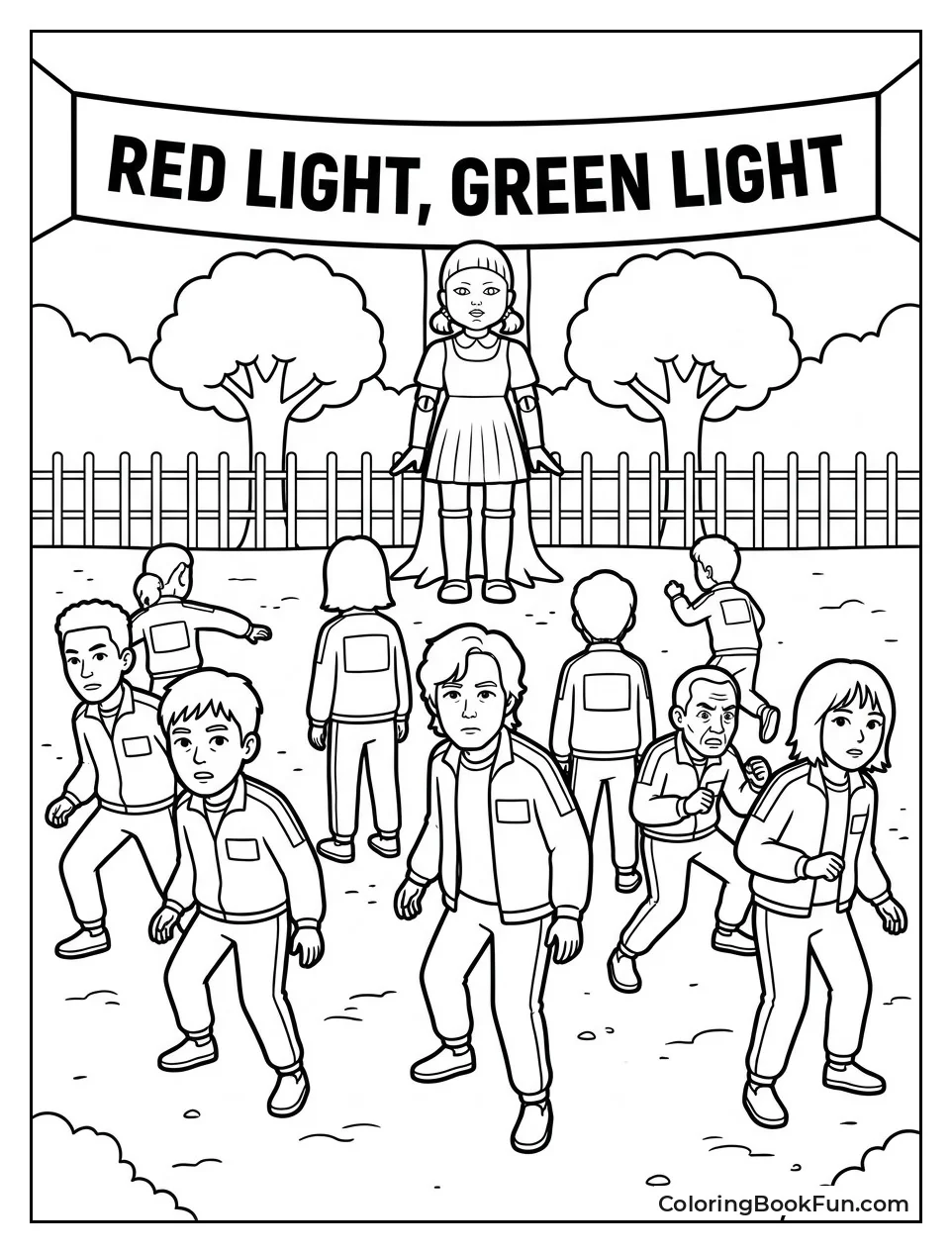 Players Frozen in Red Light