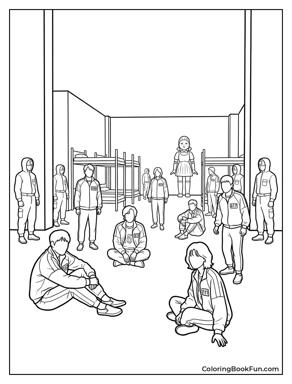 Players Waiting in White Room