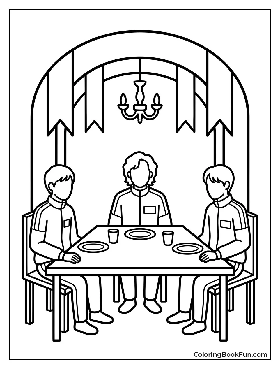 Final Players at Dinner Table