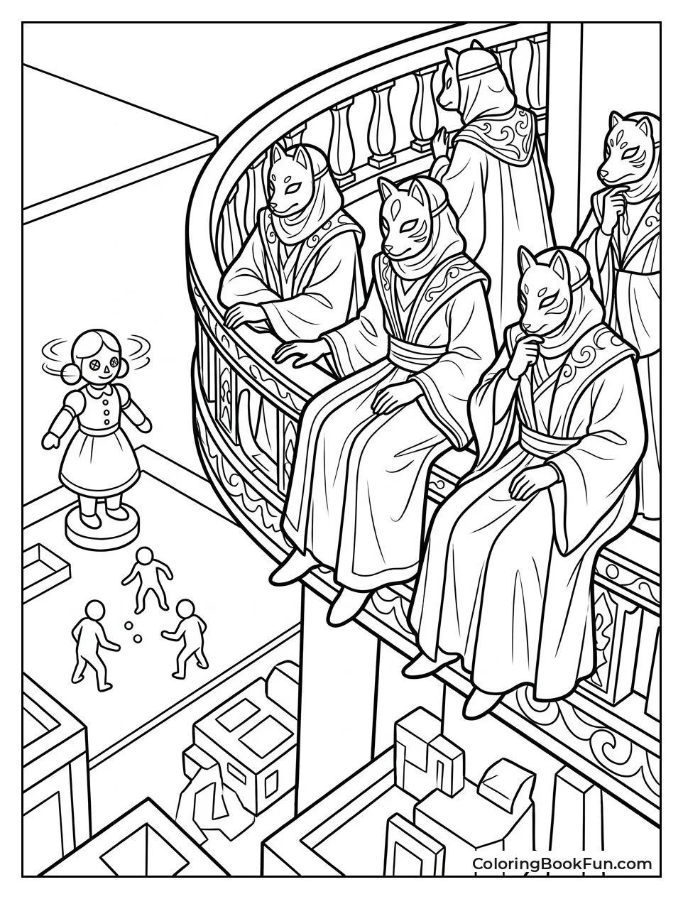 VIPs Watching from Balcony