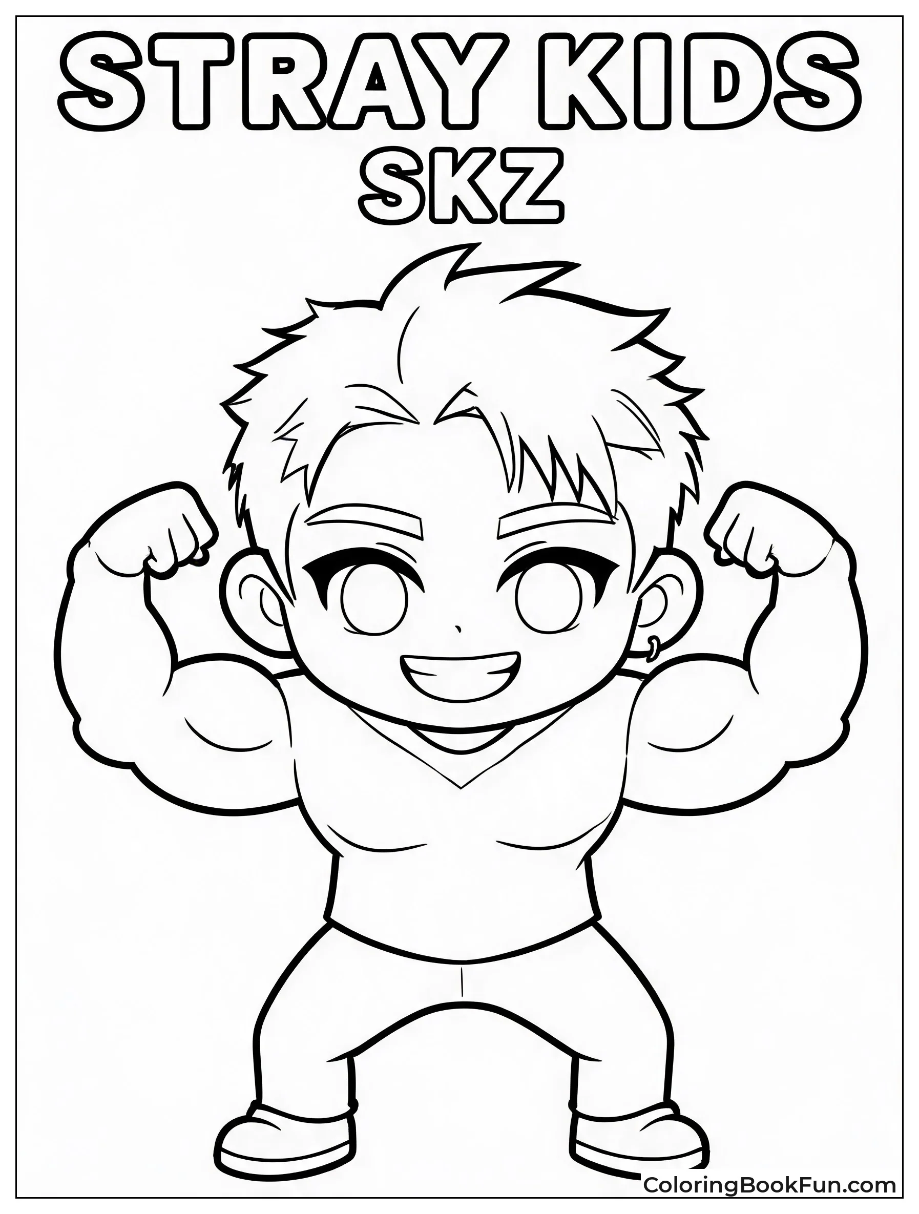 Changbin Flexing Muscles in Pose