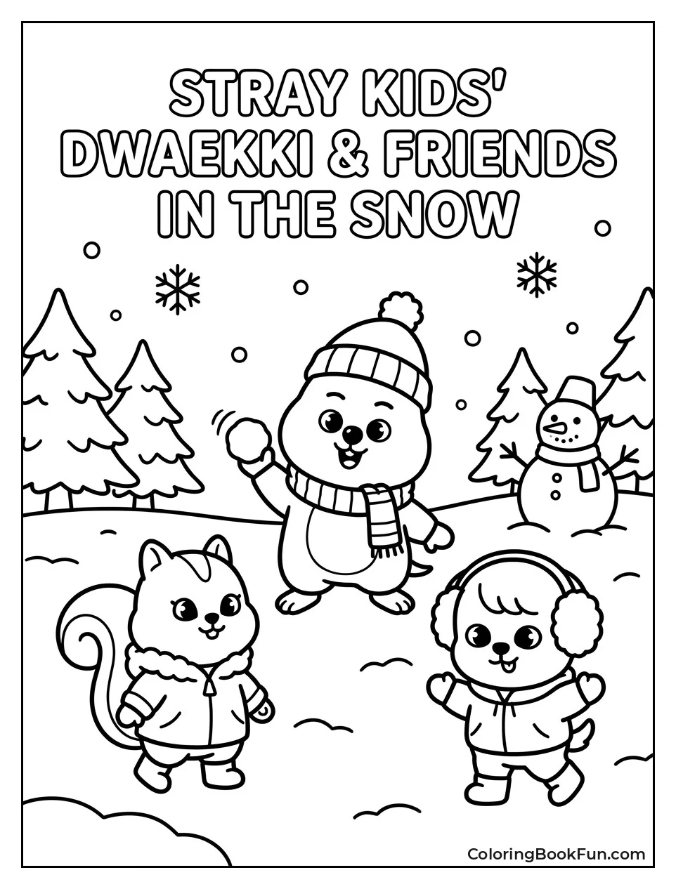 Dwaekki Playing in Snow