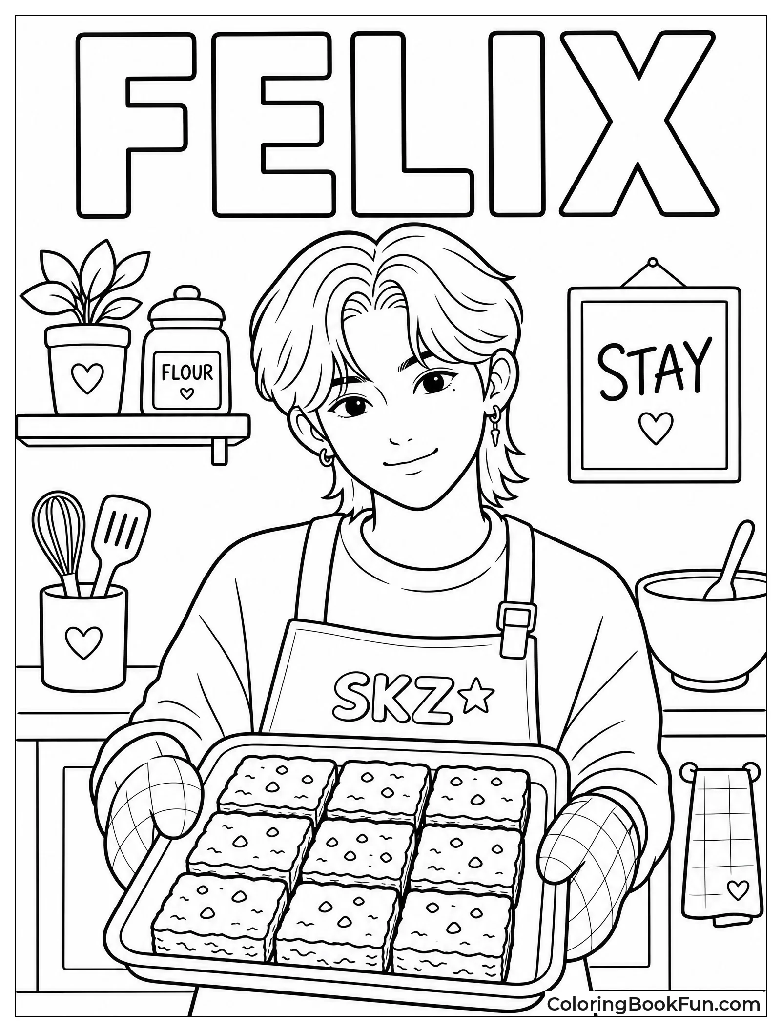 Felix Baking Fresh Brownies