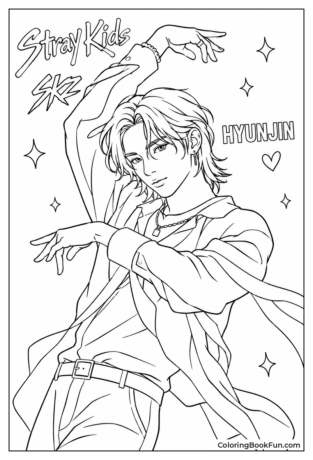 Hyunjin Doing a Dance Pose