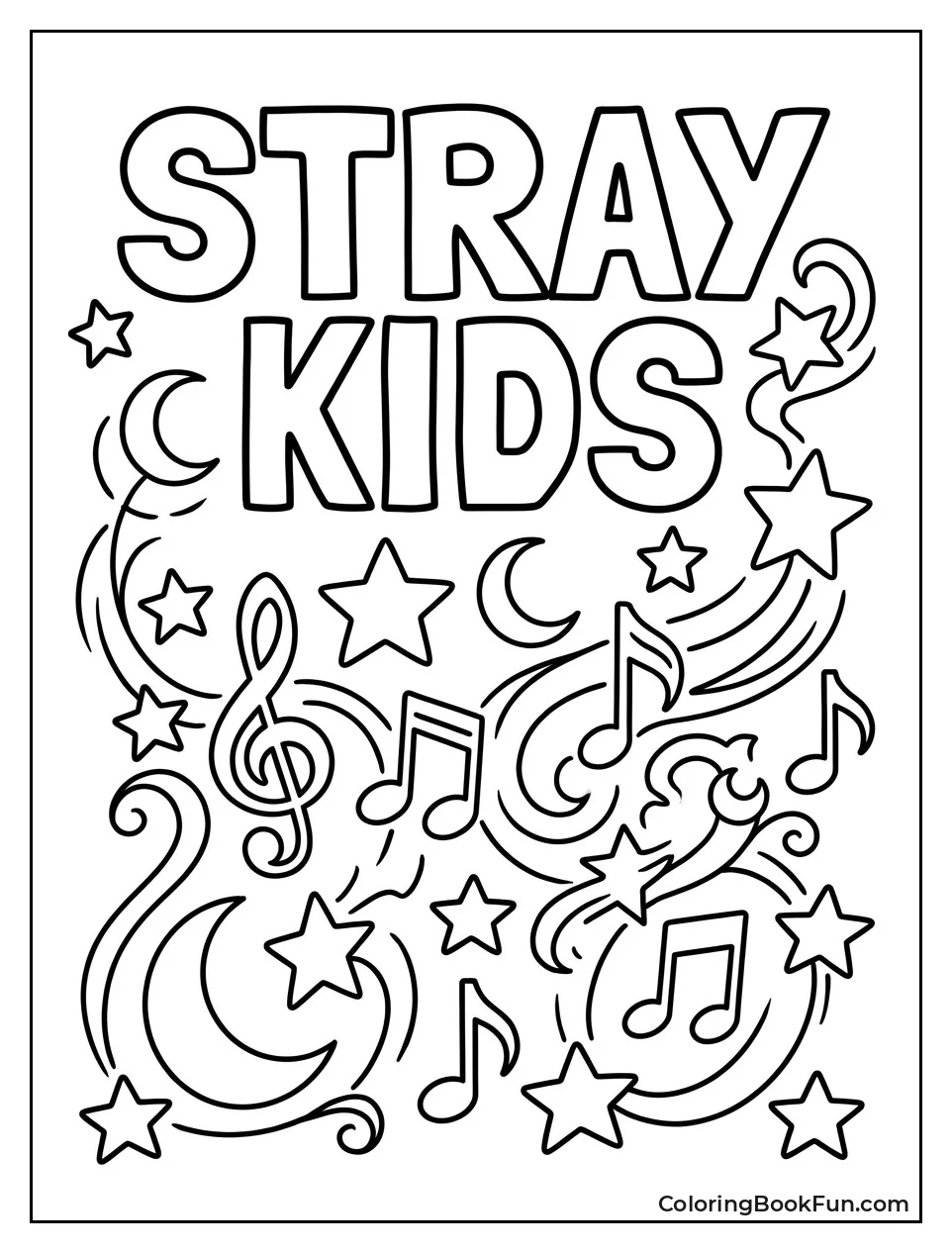 Stray Kids Logo with Stars
