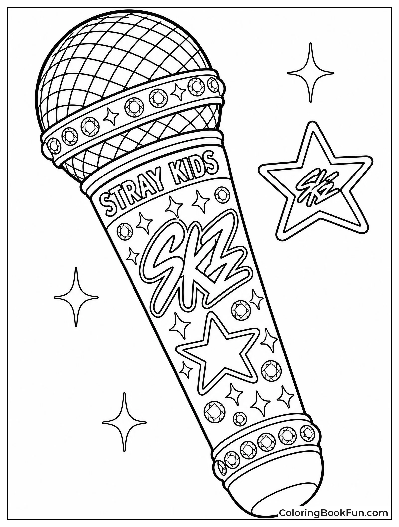 Sparkling Stray Kids Microphone