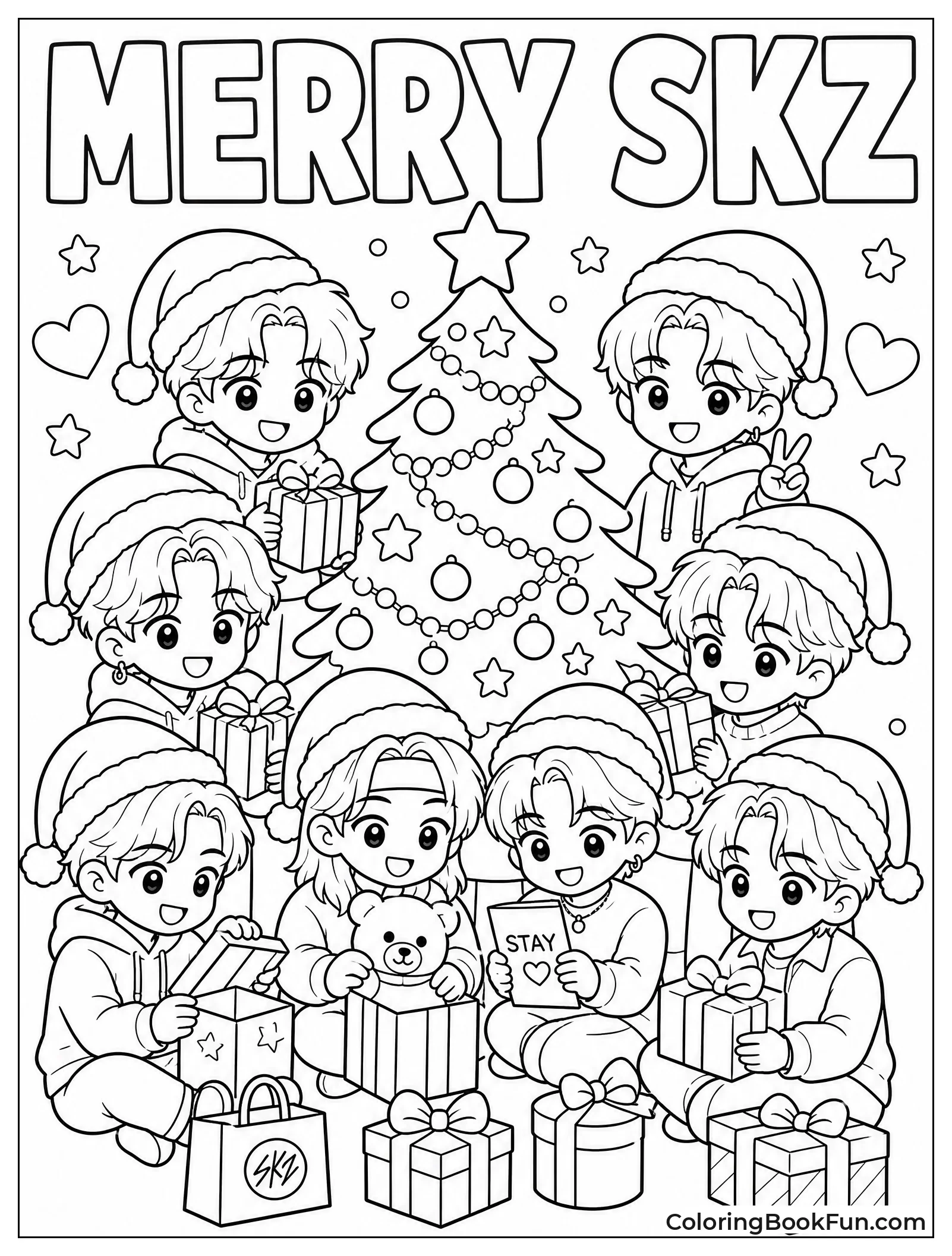 SKZOO Opening Christmas Gifts