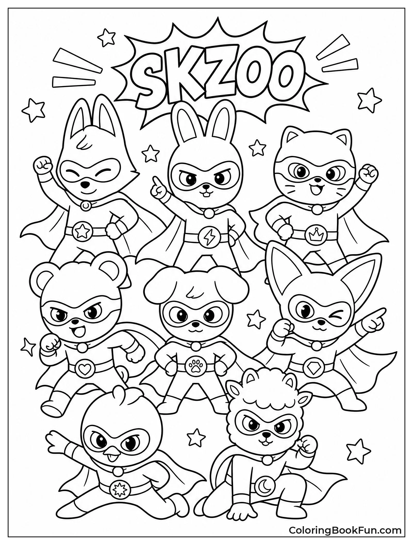 SKZOO Superhero Squad Posing