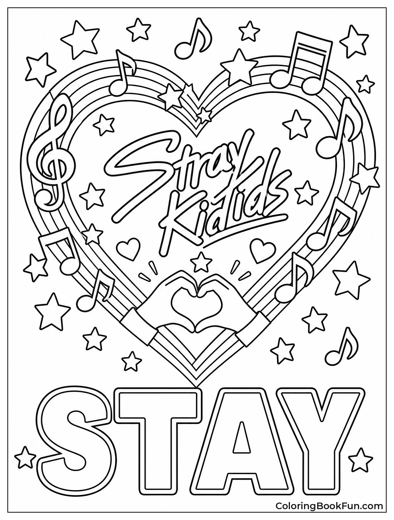 Heart of Notes and Stars