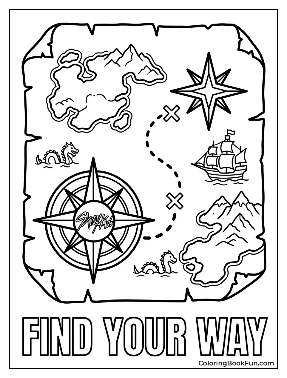 Compass Map to Star