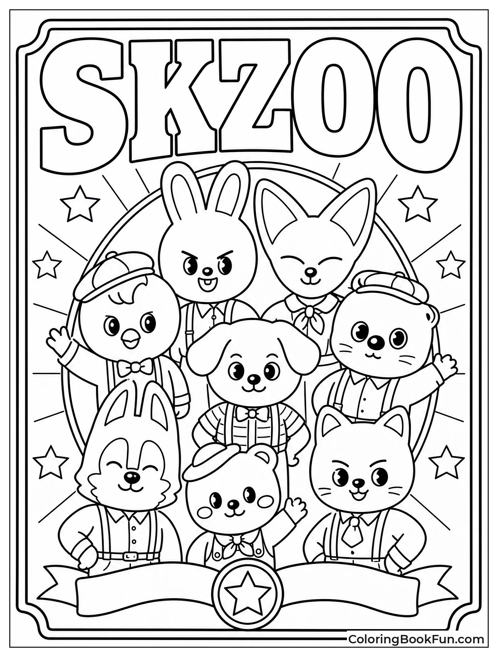 Retro SKZOO Poster Design